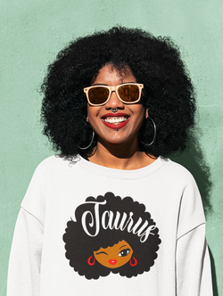 Afro Cartoon Taurus Unisex Sweatshirt