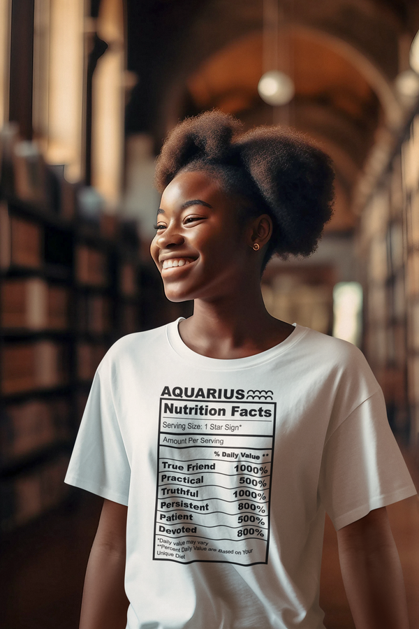 Aquarius Nutrition Facts T Shirt