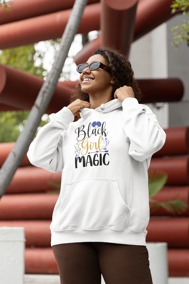 Black Girl Magic Unisex eco raglan hoodie