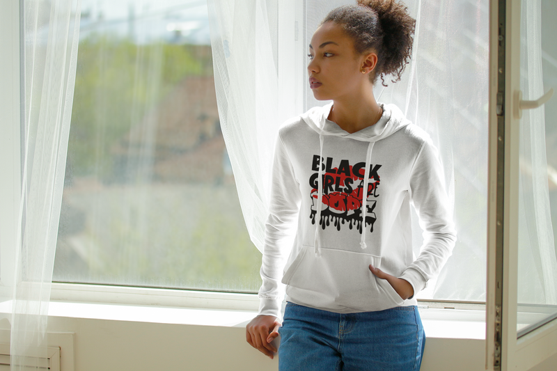 Black Girls Are Dope Unisex eco raglan hoodie