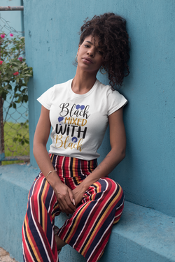 Black Mixed With Black Women's Relaxed T-Shirt