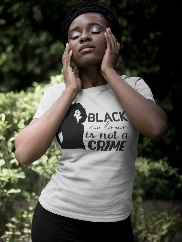 Black colour is not a crime Unisex t-shirt