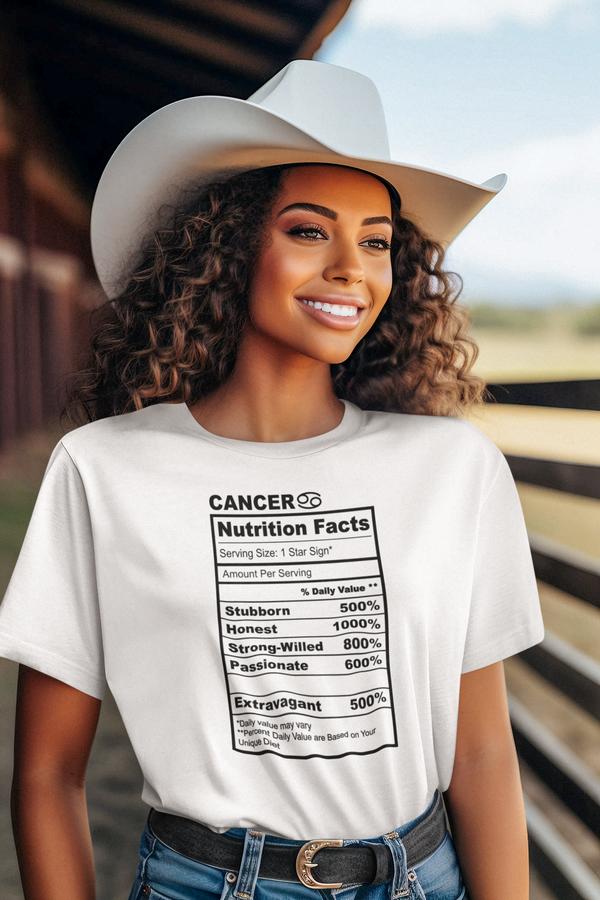 Cancer Nutrition Facts T Shirt