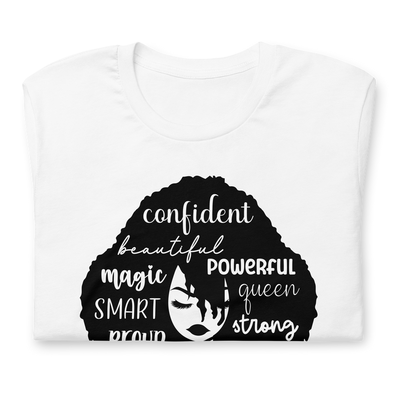 Confident beautiful powerful magic smart queen Unisex t-shirt