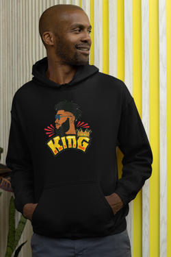 Crowned King Unisex eco raglan hoodie
