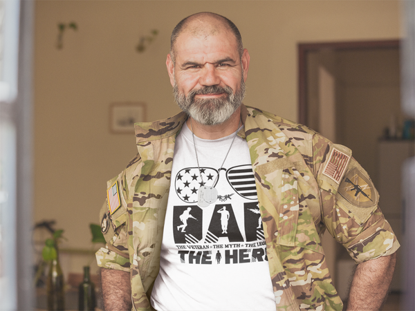 Dad The Veteran The Myth The Legend Men's classic tee