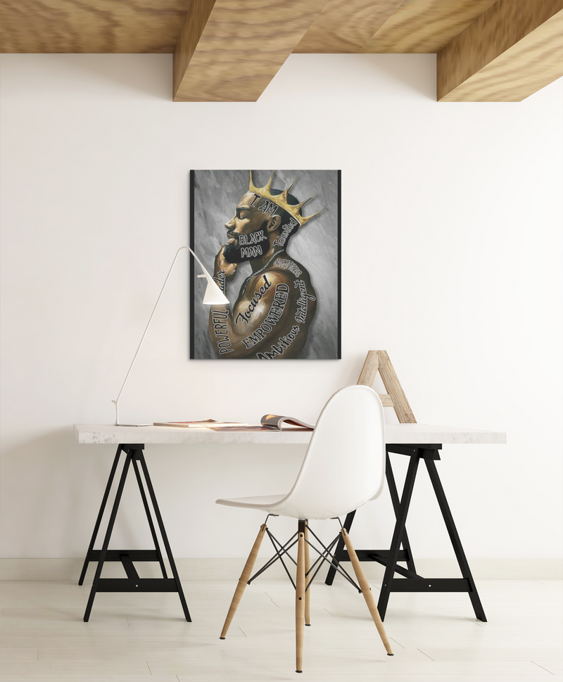 Empowered Black King Canvas