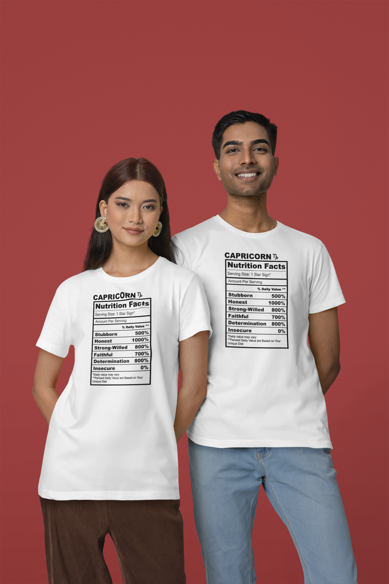 Gemini Nutrition Facts T Shirt