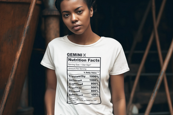 Gemini Nutrition Facts T Shirt