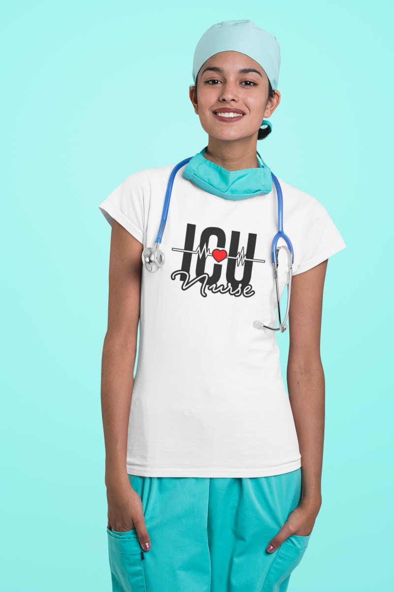 Heart ICU Nurse Women's Relaxed T-Shirt