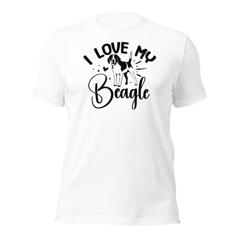 I Love My Beagle Unisex t-shirt