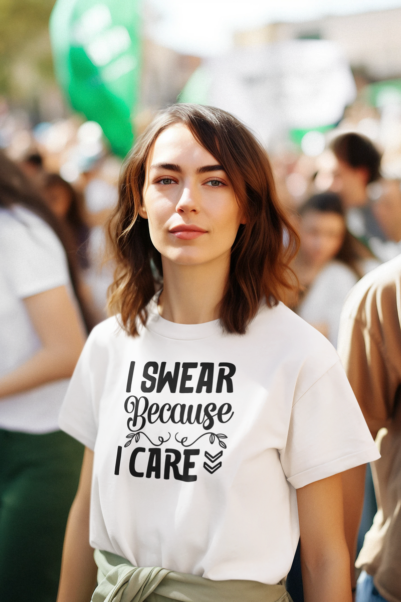 I Swear Because I Care Unisex t-shirt