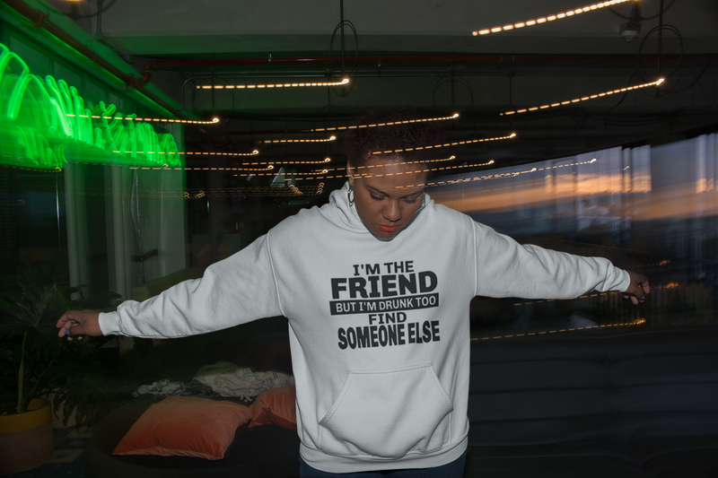 I'm The Friend Unisex eco raglan hoodie