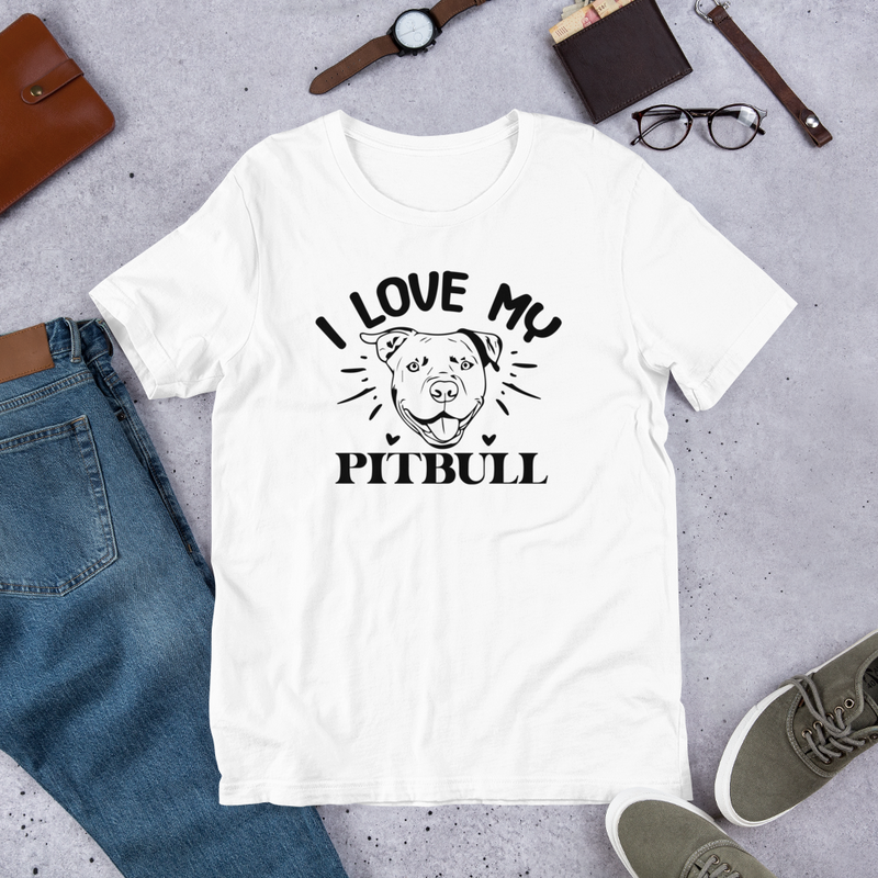 I love my Pitbull Unisex t-shirt