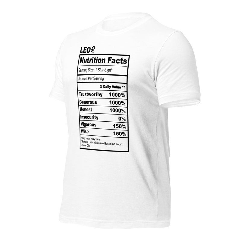 Leo Nutrition Facts T Shirt