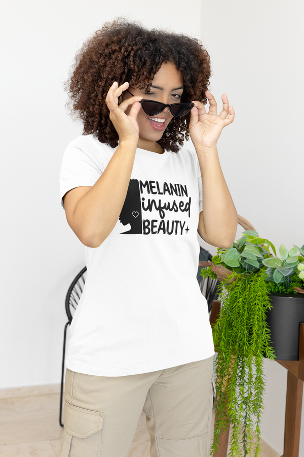Melanin infused beauty Unisex t-shirt
