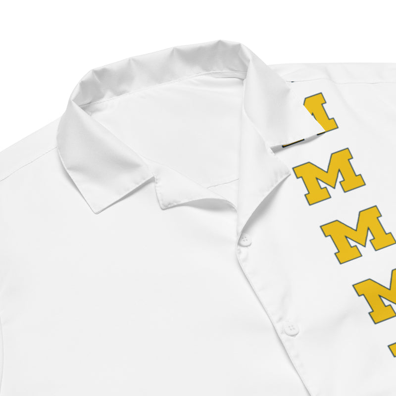 Michigan Inspired Unisex button up shirt