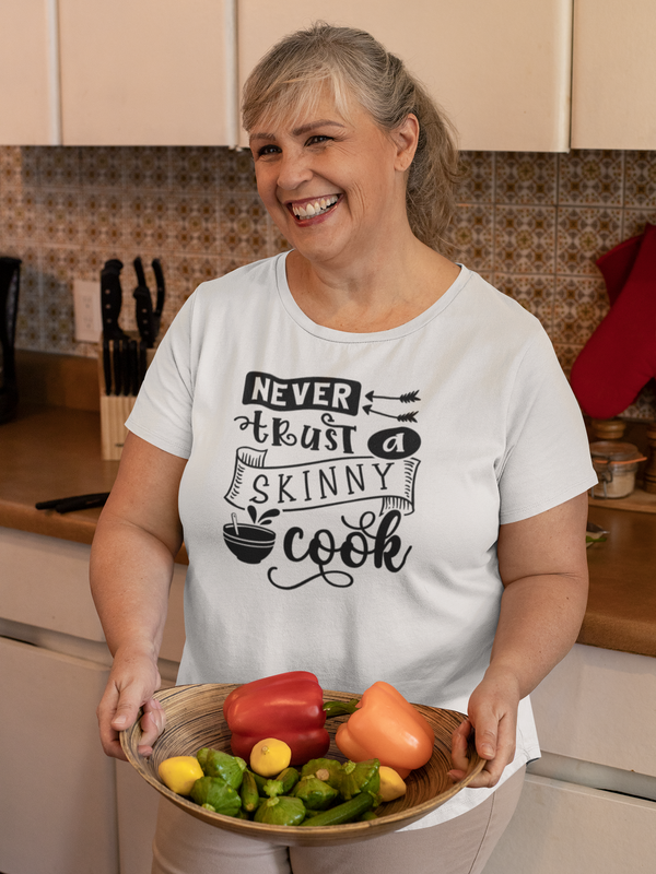 Never Trust a Skinny Cook Unisex t-shirt