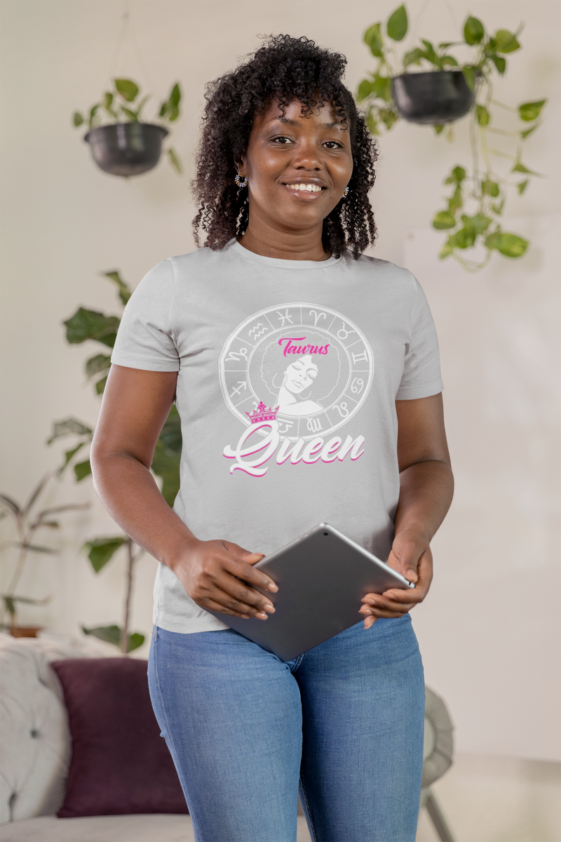 Taurus Queen White Women's Relaxed T-Shirt