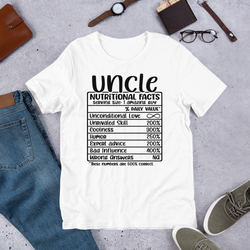 Uncle Nutritional Facts Unisex t-shirt