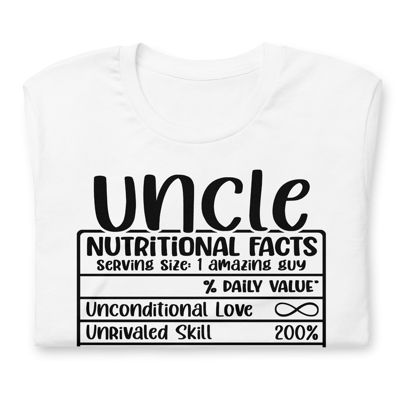 Uncle Nutritional Facts Unisex t-shirt