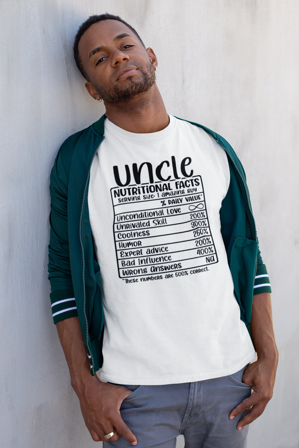 Uncle Nutritional Facts Unisex t-shirt