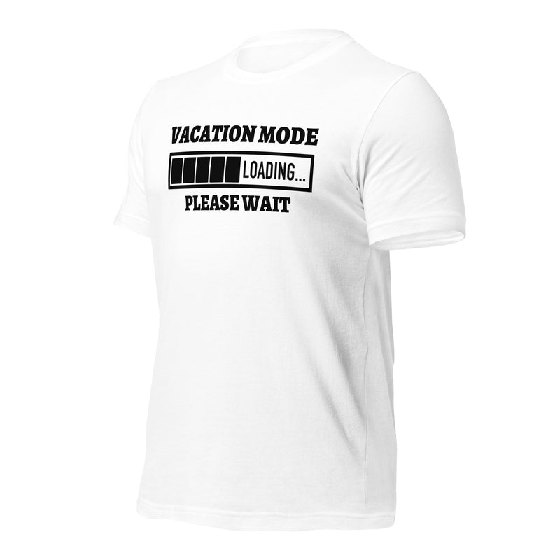 Vacation Mode Loading Unisex t-shirt