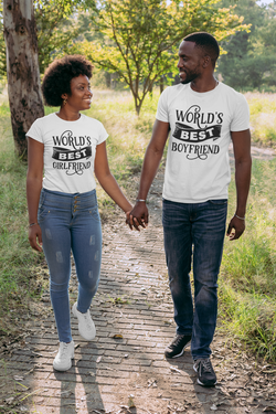 World's Best Girlfriend and Boyfriend Matching T Shirts