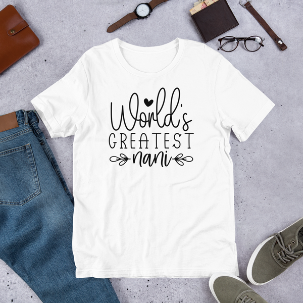 World's greatest nani Unisex t-shirt