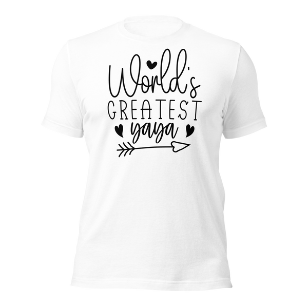 World's greatest yaya Unisex t-shirt