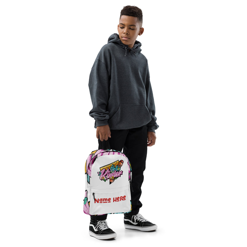 Custom Hello Kinder Backpack