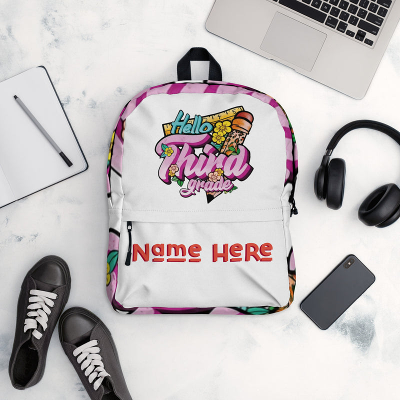 Custom Hello 3rd Grade Backpack