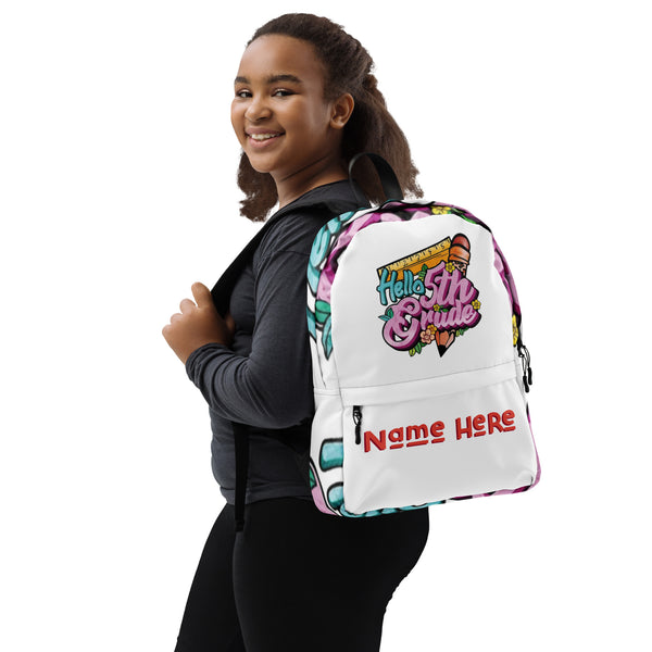 Hello 5th Grade Custom Backpack