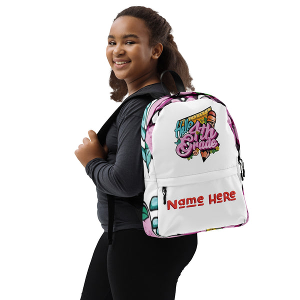 Custom Hello 4th Grade Backpack