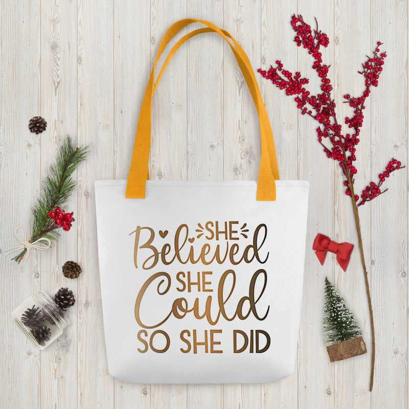 She Believed She Could Tote bag