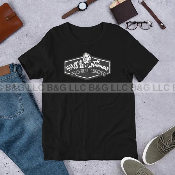 Biff Tannen’s Pleasure Paradise Unisex T-Shirt Black / Xs