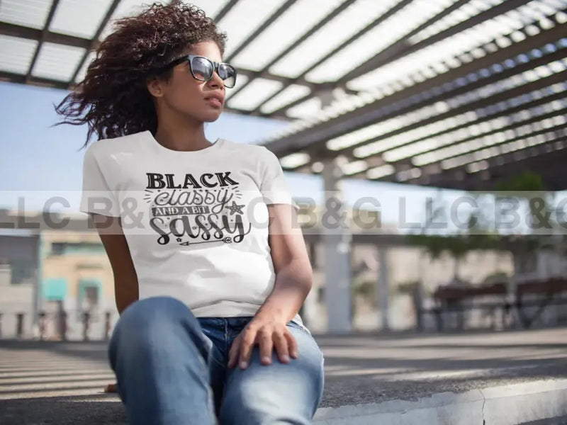 Black Classy And A Bit Sassy Unisex T-Shirt