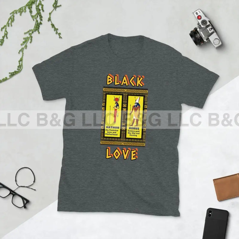 Black Love Nubian T-Shirt Black & Gifted LLC Dark Heather S 