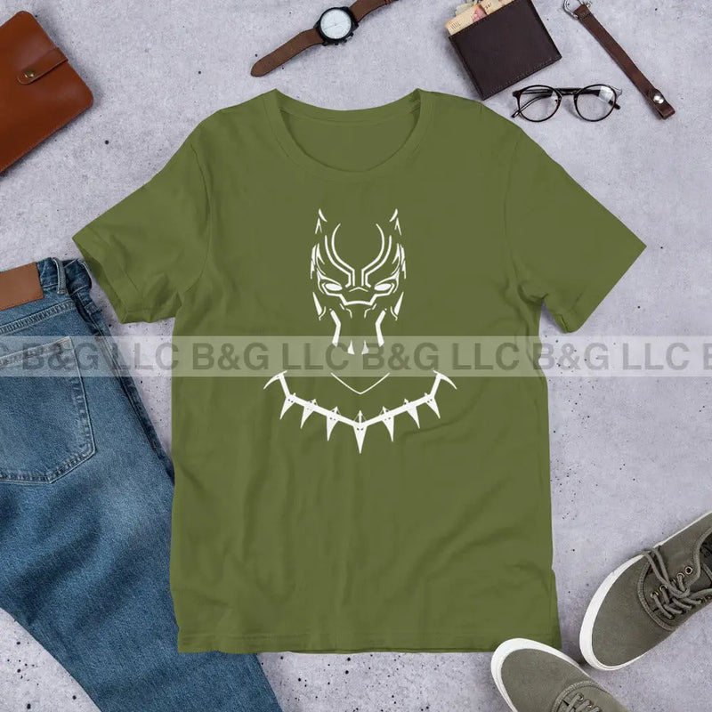 Black Panther Unisex T-Shirt Olive / S