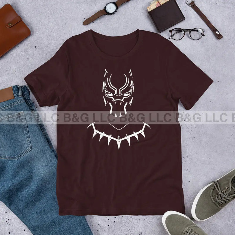 Black Panther Unisex T-Shirt Oxblood / S