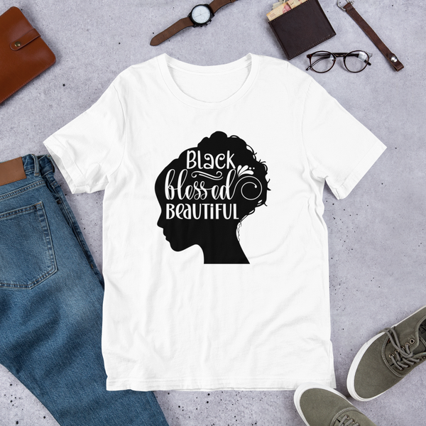 black blessed beautiful Unisex t-shirt