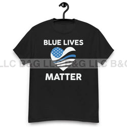 Blue Lives Matter Heart Men's classic tee