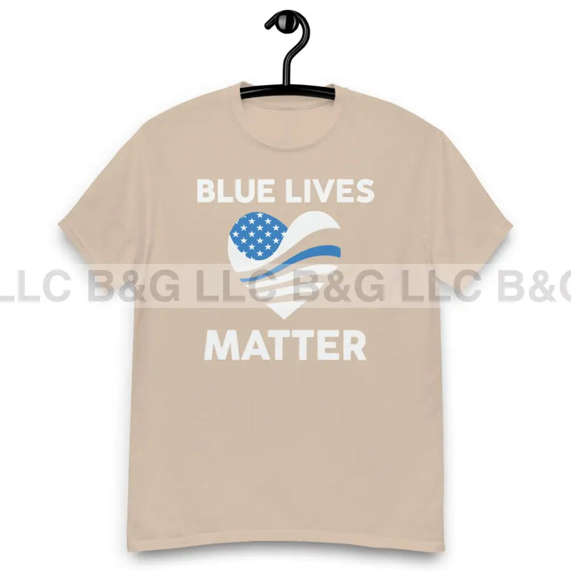 Blue Lives Matter Heart Men's classic tee