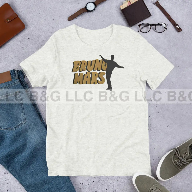 Bruno Mars Unisex T-Shirt Ash / S