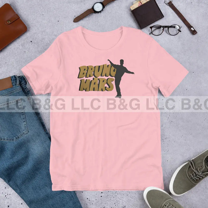 Bruno Mars Unisex T-Shirt Pink / S