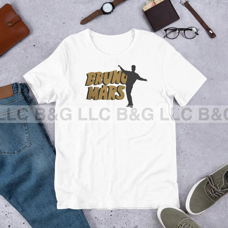 Bruno Mars Unisex T-Shirt White / Xs