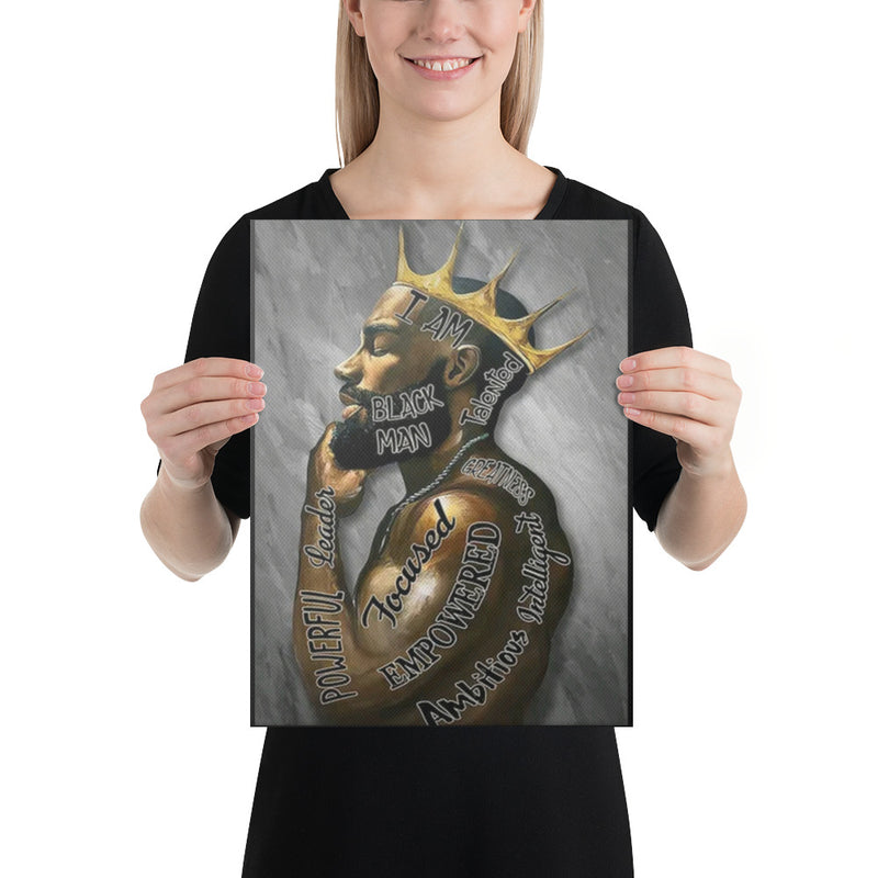 Empowered Black King Canvas