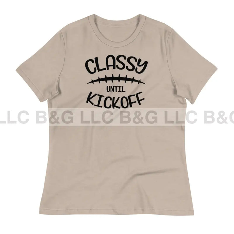 Classy Until Kickoff Women's Relaxed T-Shirt