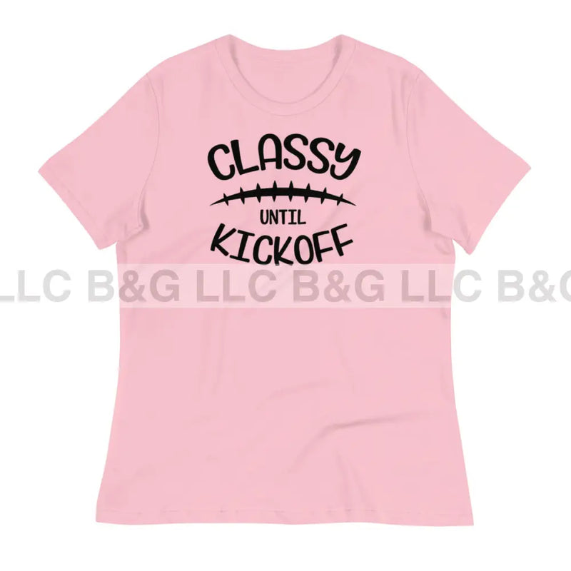 Classy Until Kickoff Women's Relaxed T-Shirt