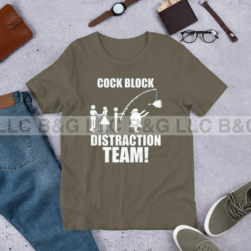 Cockblock Distraction Team Unisex t-shirt